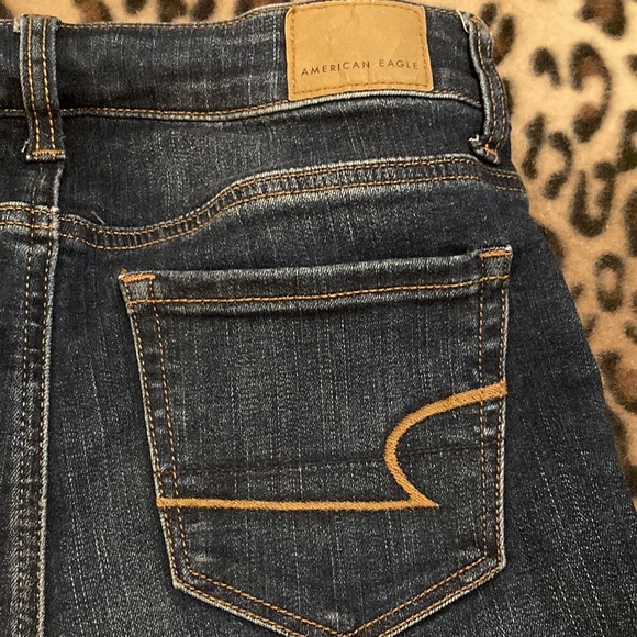 GUC AMERICAN EAGLE Shorts Women’s Size 0 AE Hi-Rise Shortie Distressed Shorts - Picture 7 of 10